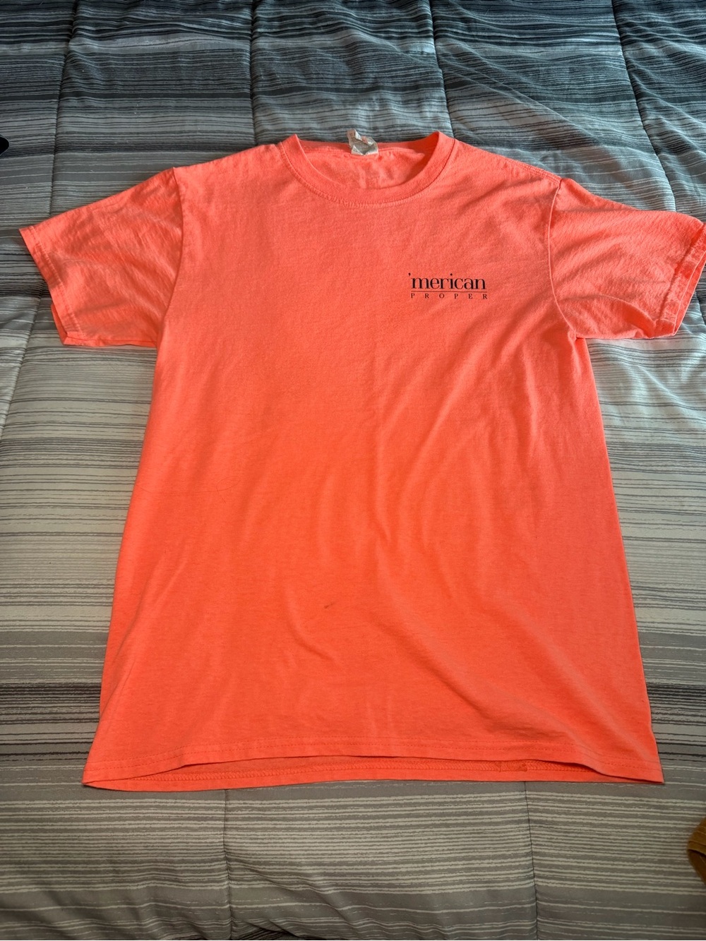 Fruit of the Loom Coral Crewneck Tee with Chest Logo